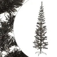 Syfax Sapin de Noël étroit Noir 240 cm