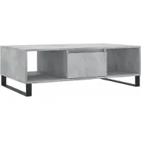 Syfax Table basse gris béton 104x60x35 cm bois d'ingénierie