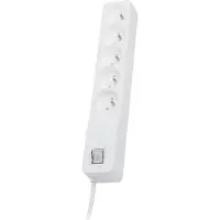LESTAR ZX 510 G-A K.:WH 3,0M parasurtenseur Blanc 5 prise(s) AC 230 V 3 m