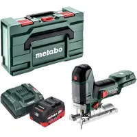 Metabo ST 18 LT 130 BL Scie sauteuse sans fil 18 V 130 mm Brushless + 1x batterie LiHD 5,5 Ah + chargeur + Metabox