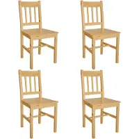 Syfax Chaises à manger lot de 4 bois de pin
