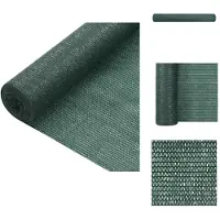 vidaXL Pare-soleil de clôture Vert 1,2x25 m HDPE 75 g/m² - Parasols & Protection solaire
