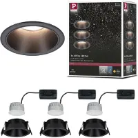 Paulmann LED à encastrer Cole, set de 3 lampes