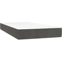 Syfax Matelas à ressorts ensachés 80 x 160 cm Gris foncé