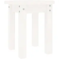 Syfax Table basse Blanc Ø 35x35 cm Bois massif de pin