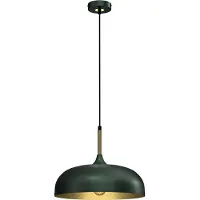 Milagro Suspension LINCOLN vert et or, 1xE27x60W, métal, dim. : 90x35x35 cm, IP20,