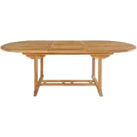 House Nordic Salamanca Table de jardin avec extension supplémentaire, en teck.