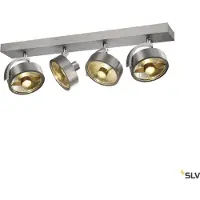 SLV KALU CW, applique et plafonnier d'intérieur, quad, QPAR111 alu brossé 4x75W