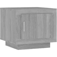 Syfax Table basse sonoma gris 51x50x45 cm bois d'ingénierie