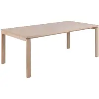 Ebuy24 Linley table de salle à manger 100x200cm préparé pour des plaques supplémentaires plaqué chêne.