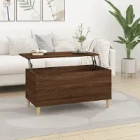 Prolenta Maison Exclusive - Table basse aspect chêne brun 90x44,5x45 cm Matériau dérivé du bois