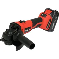 YATO Meuleuse angulaire sans fil - - 18V 125 mm - Sans balais - 2x4Ah + chargeur - 3000-8500 tr/min