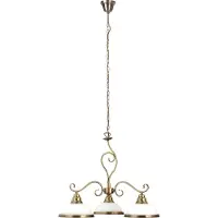 Rabalux 2753 Lustre à 3 spots Elisett, E27, bronze-argent, rond, style classique, ø640 mm