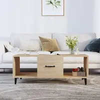 Prolenta Maison Exclusive - Table basse en chêne Sonoma 102x50x40 cm Matériau dérivé du bois
