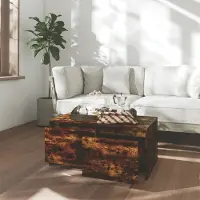 Prolenta Maison Exclusive - Table basse en chêne fumé 90x50x41,5 cm Matériau dérivé du bois
