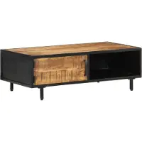 vidaXL Stabli Möbel Table basse 105x50x35 cm Bois de manguier rugueux - Tables basses CC6175795 1parcel