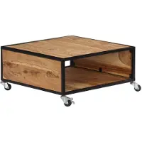 vidaXL Table basse 70x70x32 cm Bois massif Acacia - Table basse - Tables basses - Table basse en bois