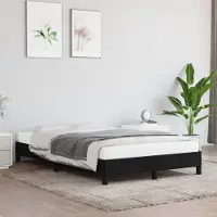 Prolenta Maison Exclusive - Sommier sans matelas Noir 120x200 cm Tissu