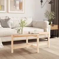 vidaXL Table basse 118x63x45 cm Pin massif - Table basse - Tables basses - Table d'appoint - Table de salon