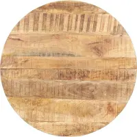 vidaXL Table de salle à manger 80 cm Bois de manguier rugueux