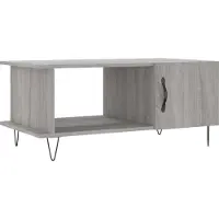 Syfax Table basse sonoma gris 90x50x40 cm bois d'ingénierie
