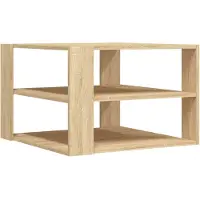 Syfax Table basse chêne sonoma 58x58x40 cm bois d'ingénierie