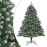 Syfax Sapin de Noël artificiel avec support 180 cm PVC