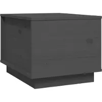 vidaXL Table basse Gris 40x50x35 cm Pin massif