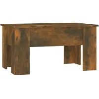 Syfax Table basse Chêne fumé 79x49x41 cm Bois d'ingénierie
