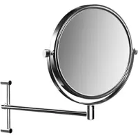 Emco puree miroir de rasage et de maqu'illage, hauteur réglable, un seul bras, 190mm, chrome, 109400111