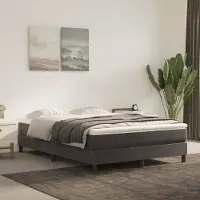Syfax Matelas de lit à ressorts ensachés fermeté moyenne Gris foncé 140x200x20 cm