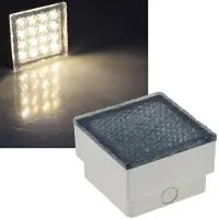 Chilitec LED Pavés BRIKX 10 blanc chaud 10x10x7cm, 80lm, IP67, 230V