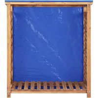 vidaXL Étagère à bois pour cheminée 105x38x115 cm Acacia massif