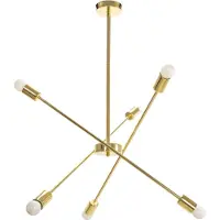 Toolight Lampe Suspendue APP1115-6CP Gold