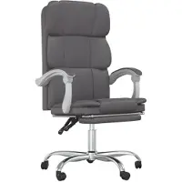 Syfax Fauteuil inclinable de bureau Gris Similicuir