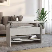 Prolenta Maison Exclusive - Table basse gris béton 80x50x40 cm Matériau dérivé du bois