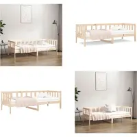 vidaXL Lit de jour 80x200 cm pin massif - Lit de jour - Lits de jour - Lit de jour en bois - Lit de jour en bois massif
