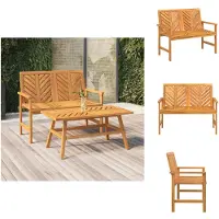 vidaXL Banc de jardin 109 cm bois massif acacia - Bancs de jardin