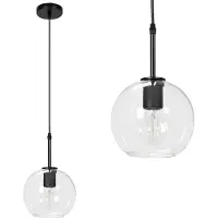 Toolight Lampe Suspendue APP1176-1CP Black