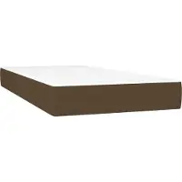 Syfax Matelas de lit à ressorts ensachés fermeté moyenne Marron foncé 80x200x20 cm