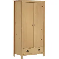 Syfax Garde-robe à 2 portes Hill 89x50x170 cm Bois de pin solide