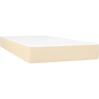 Syfax Matelas de lit à ressorts ensachés fermeté moyenne Crème 100x200x20 cm Tissu