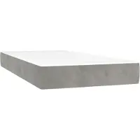 Syfax Matelas à ressorts ensachés 80 x 210 cm Gris clair