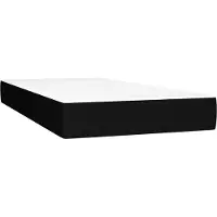 Syfax Matelas à ressorts ensachés pour enfants fermeté moyenne noir 80x160 cm tissu