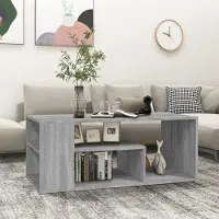 Prolenta Maison Exclusive - Table basse Gris Sonoma 100x50x40 cm Matériau dérivé du bois