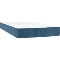 Syfax Matelas de lit à ressorts ensachés fermeté moyenne Bleu foncé 90x200x20 cm