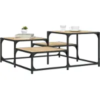 Prolenta Maison Exclusive - Table basse en chêne Sonoma 87,5x87,5x40 cm Matériau dérivé du bois