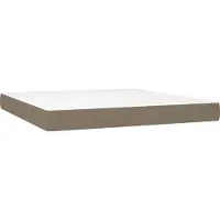 Syfax Matelas de lit à ressorts ensachés fermeté moyenne Taupe 160x200x20 cm Tissu