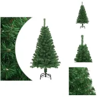 vidaXL Arbre de Noël artificiel avec branches épaisses Vert 150 cm PVC - Sapins de Noël