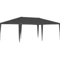 Syfax Tente de réception professionnelle 4x6 m Anthracite 90 g/m²